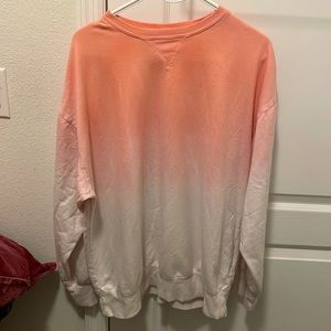 Flirtitude ACTIVE sweatshirt, peach to white gradient